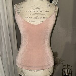 Madison & Berkeley light pink shimmer sleeveless camisole tank blouse shirt XS